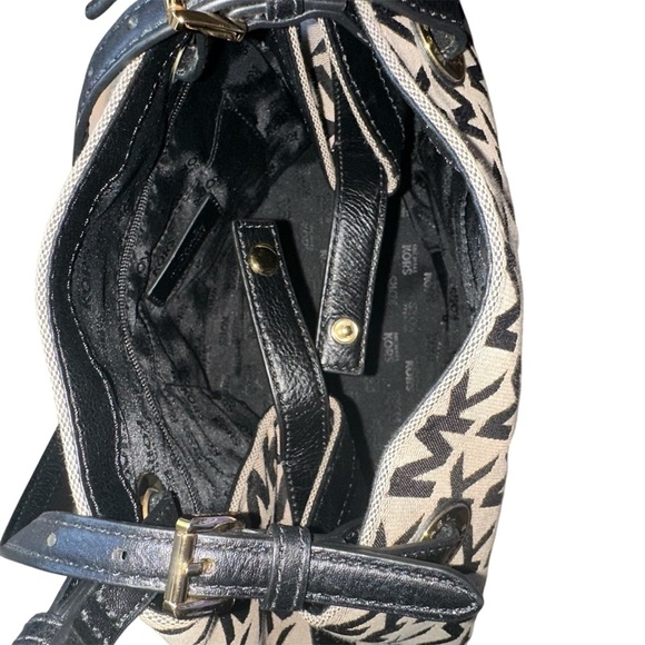EUC MICHAEL Michael Black and Brown Monogram Shoulder Bag - Picture 3 of 3